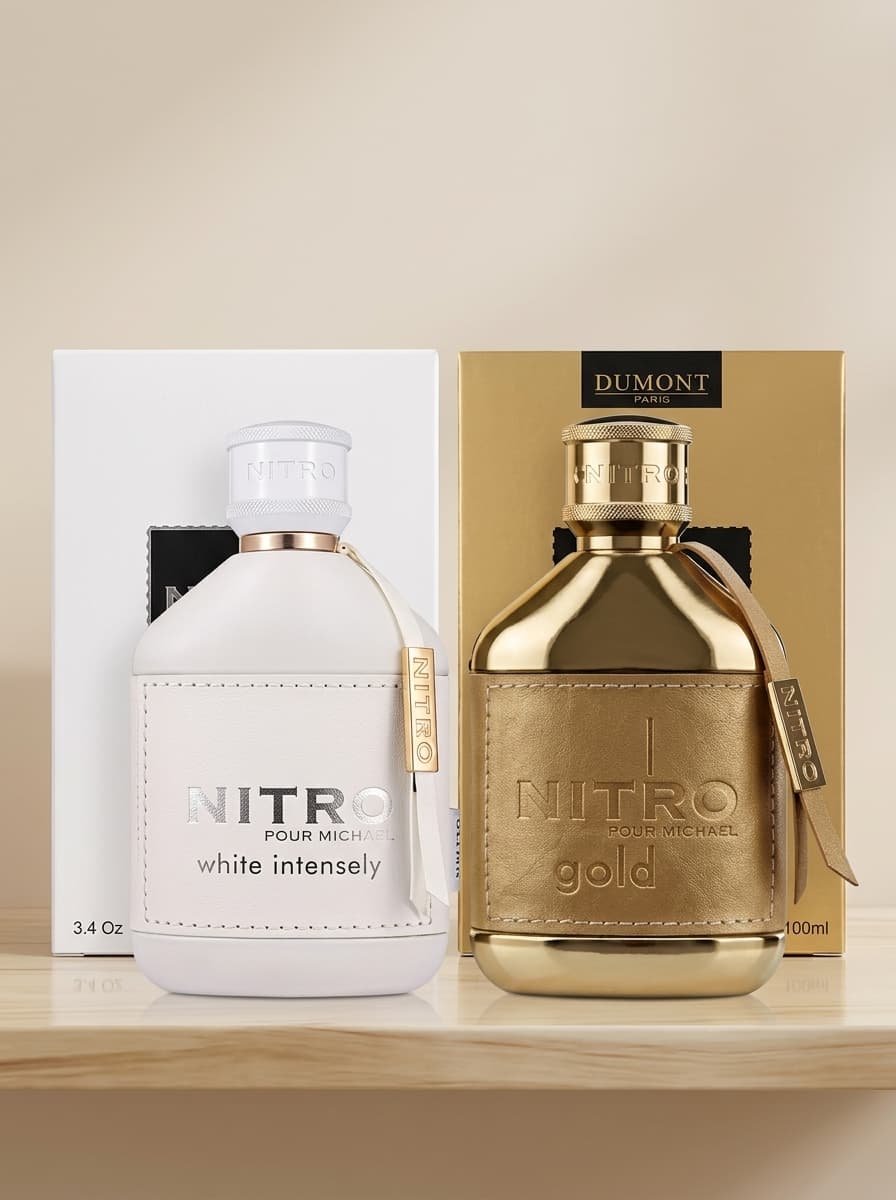 Dumont Nitro White Intensely 3.4 Oz + Dumont Nitro Gold 3.4 Oz Bundle